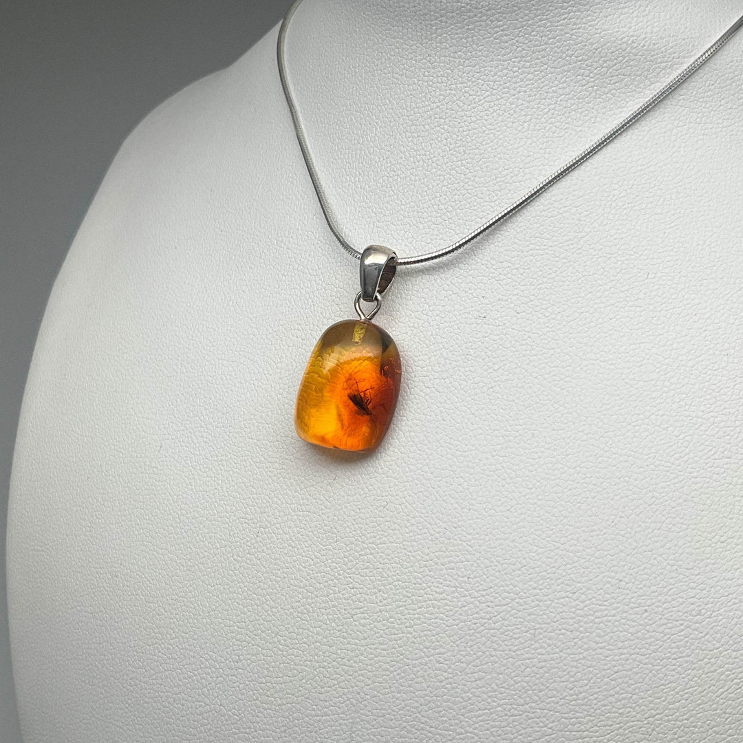 Amber Pendant With Insect (Copy) - Rocks and Gems Canada