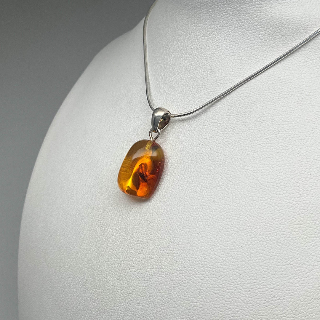 Amber Pendant With Insect (Copy) - Rocks and Gems Canada