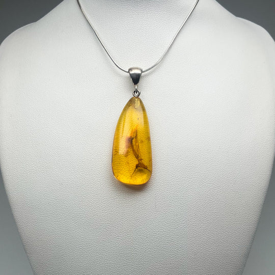 Amber Pendant With Insect