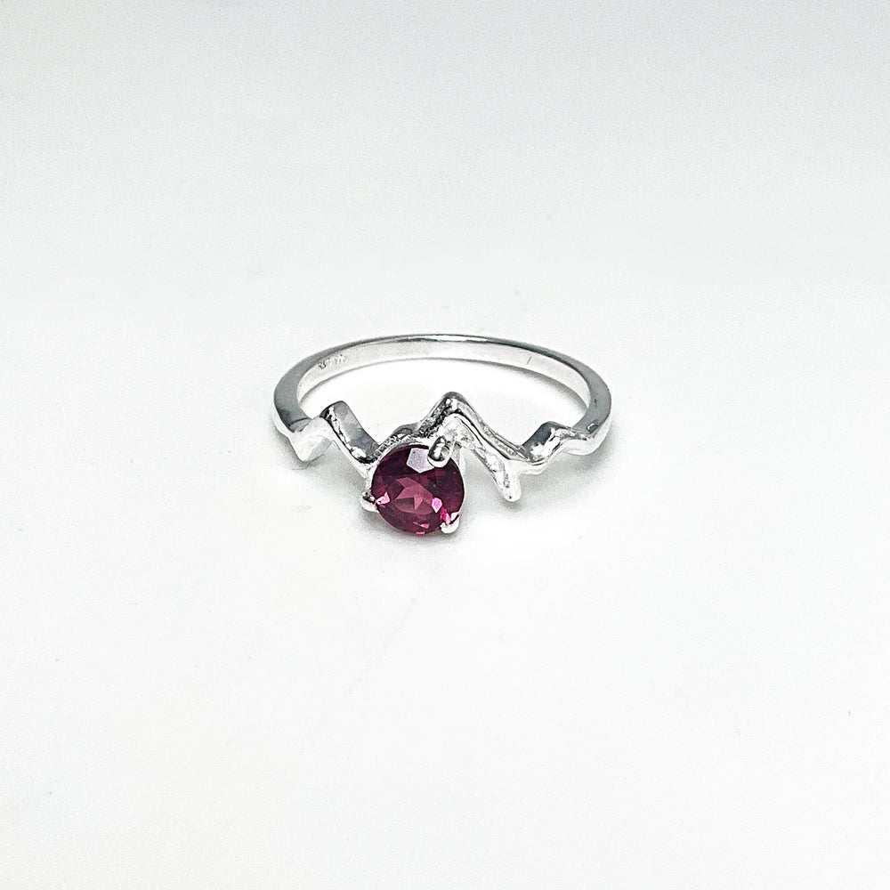 Pink Tourmaline Mountain Ring - Rocks and Gems Canada