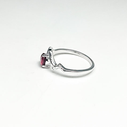 Pink Tourmaline Mountain Ring - Rocks and Gems Canada