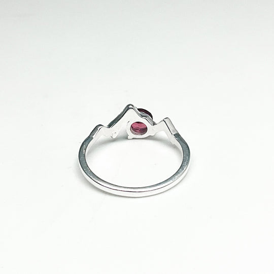 Pink Tourmaline Mountain Ring - Rocks and Gems Canada