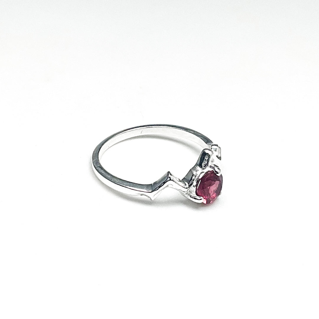 Pink Tourmaline Mountain Ring - Rocks and Gems Canada