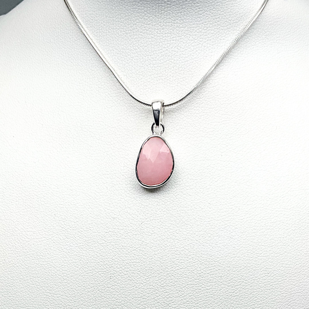 Pink Peruvian Opal Pendant - Rocks and Gems Canada