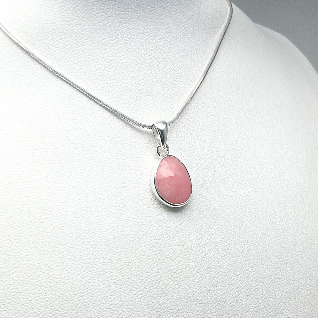 Pink Peruvian Opal Pendant - Rocks and Gems Canada