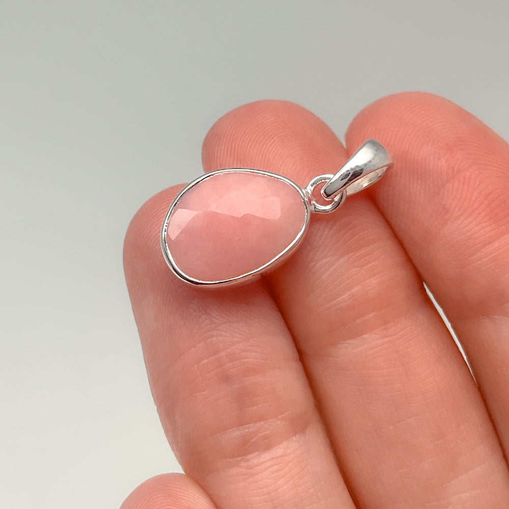 Pink Peruvian Opal Pendant - Rocks and Gems Canada