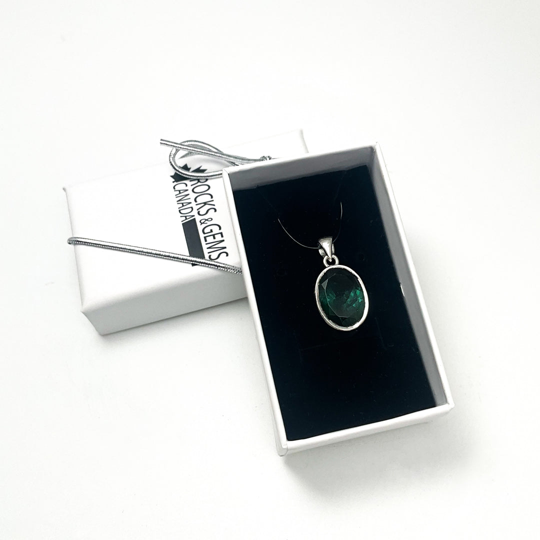 Green Tourmaline Pendant - Rocks and Gems Canada