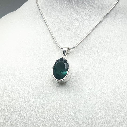 Green Tourmaline Pendant - Rocks and Gems Canada