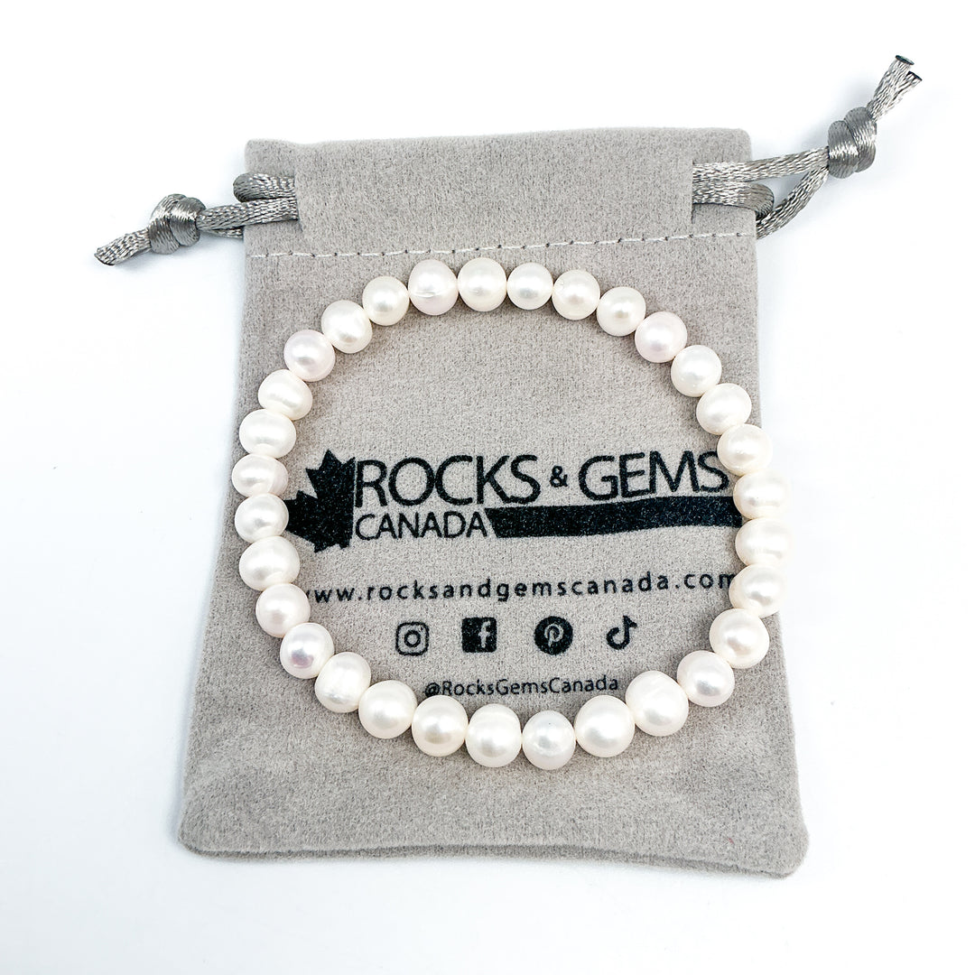 Pearl Beaded Bracelet - Rocks and Gems Canada