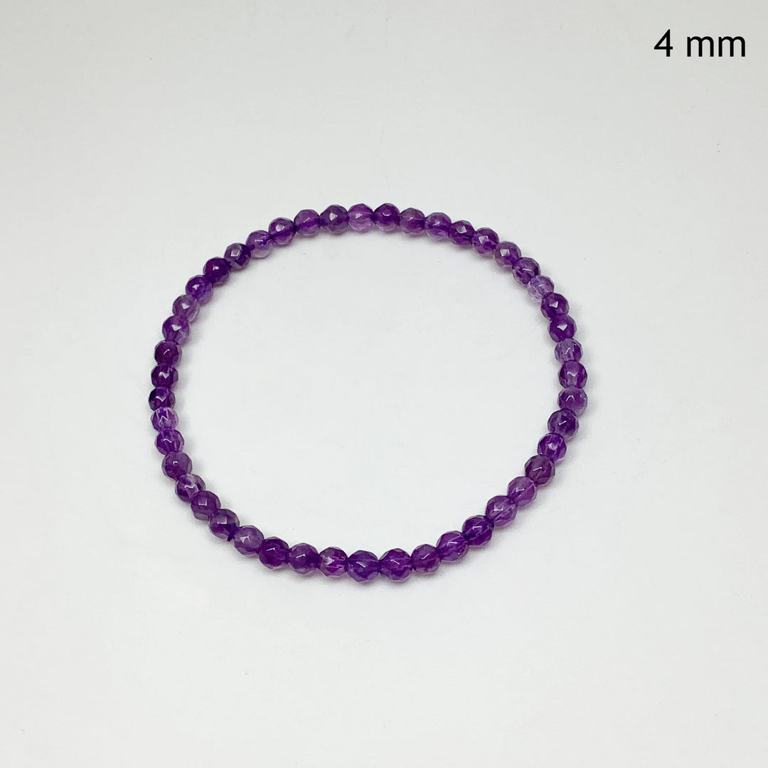Amethyst Faceted Beaded Bracelet - Rocks and Gems Canada