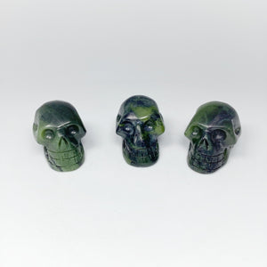 Carved Canadian Jade Skull
