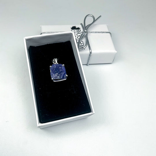 Raw Tanzanite Pendant - Rocks and Gems Canada