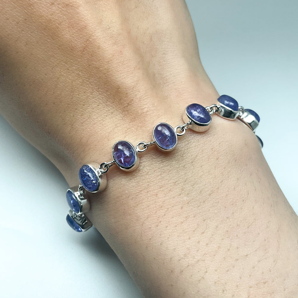 Tanzanite Sterling Silver Bracelet