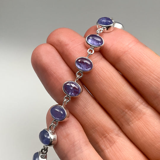 Tanzanite Sterling Silver Bracelet
