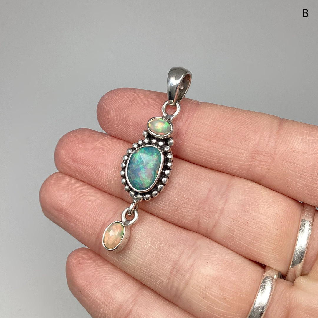Fire Opal Pendant - Rocks and Gems Canada