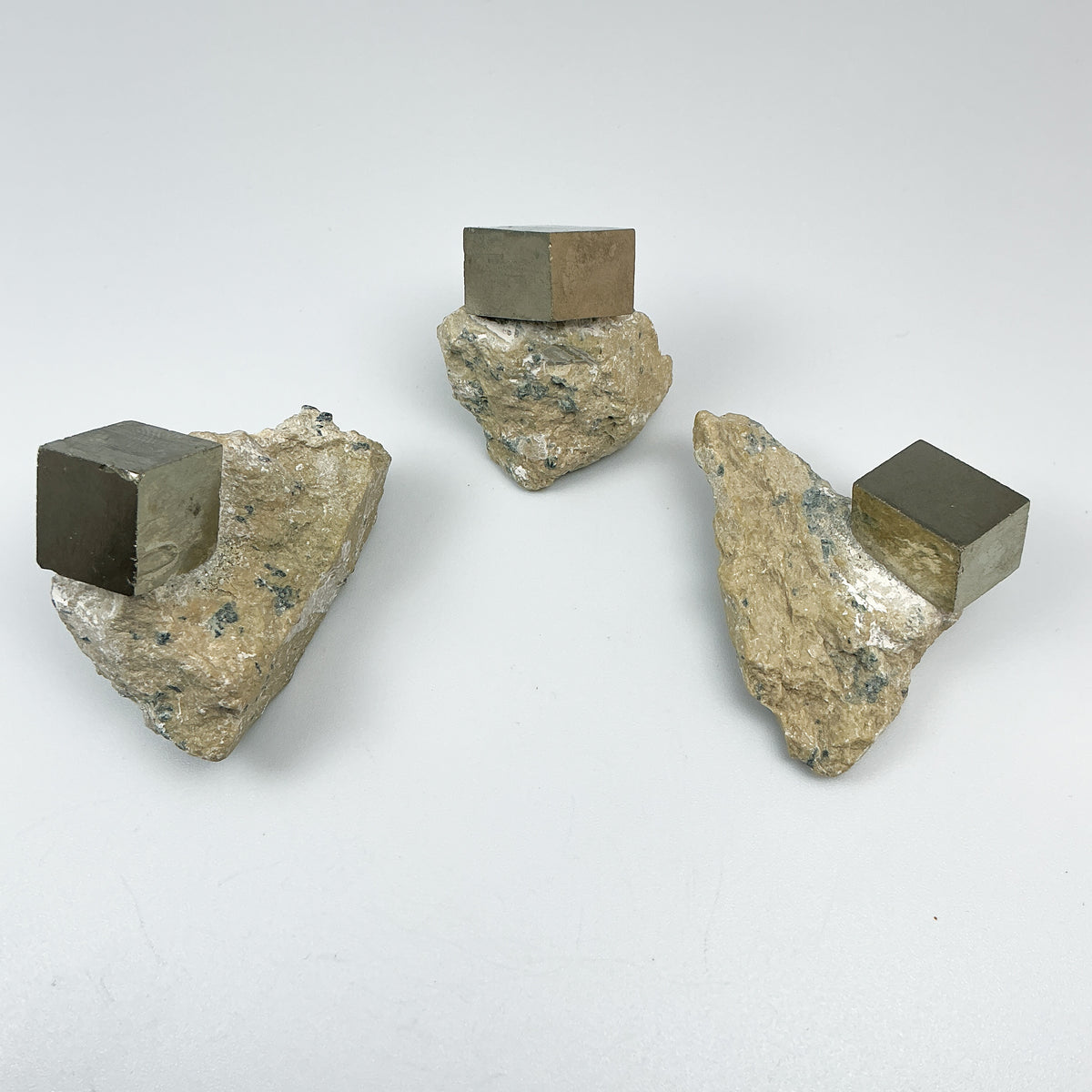 Iron Pyrite Cube in Matrix-Rocks and Gems Canada