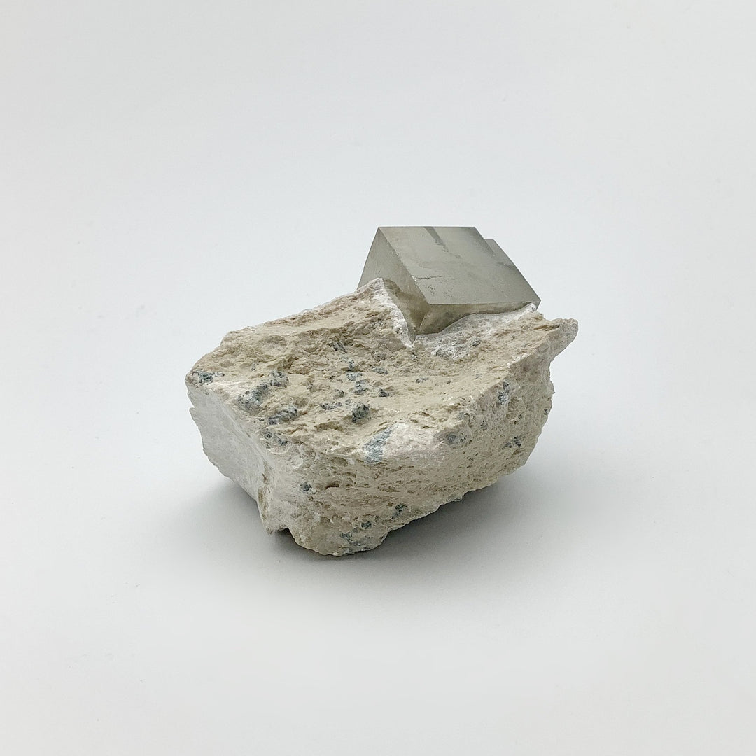 Iron Pyrite Cube in Matrix - Rocks and Gems Canada