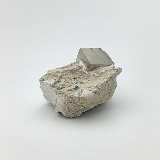 Iron Pyrite Cube in Matrix - Rocks and Gems Canada