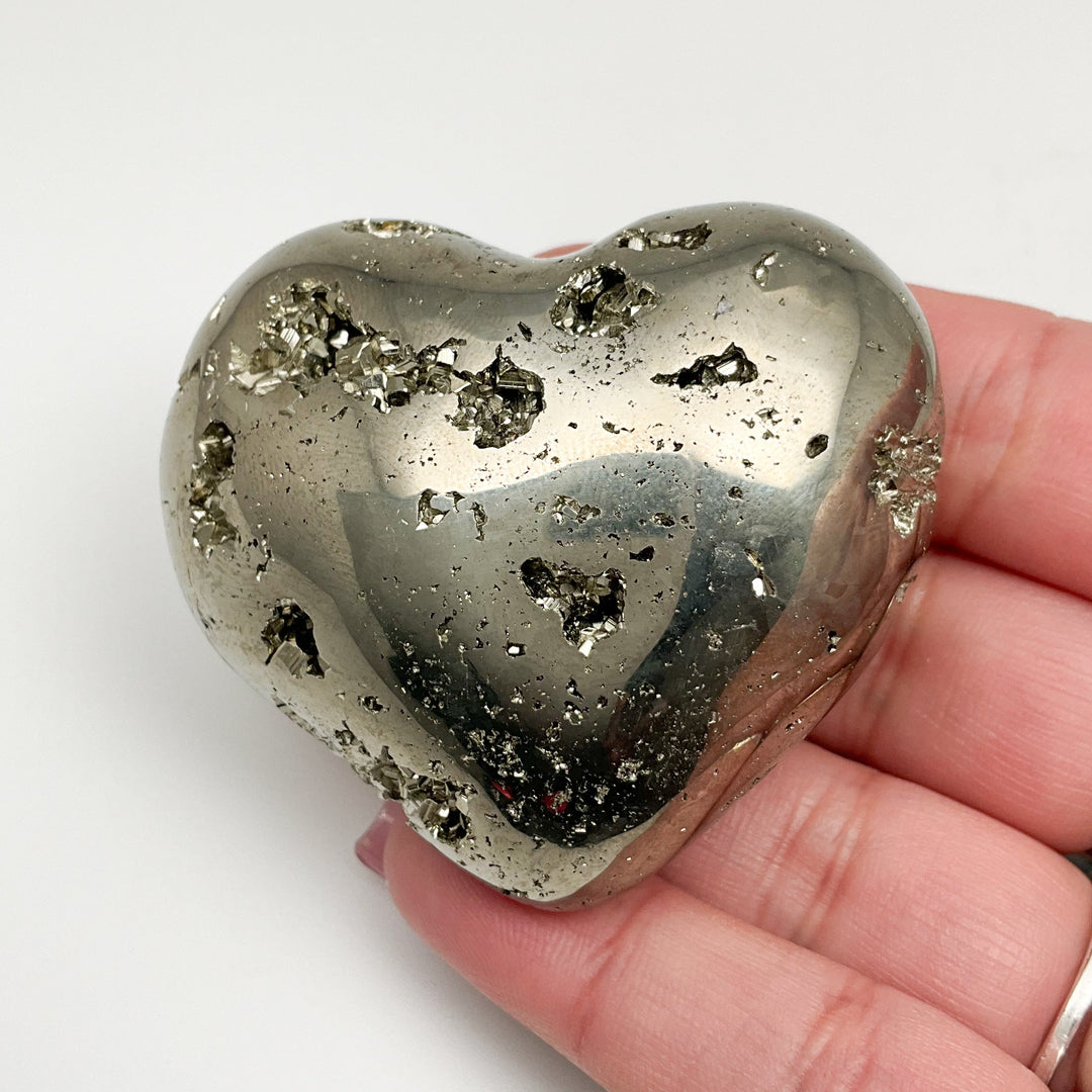 Iron Pyrite Heart - Rocks and Gems Canada