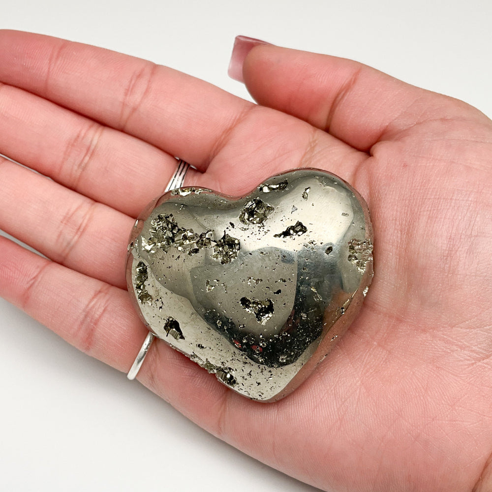Iron Pyrite Heart - Rocks and Gems Canada