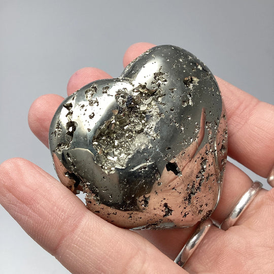Iron Pyrite Heart - Rocks and Gems Canada