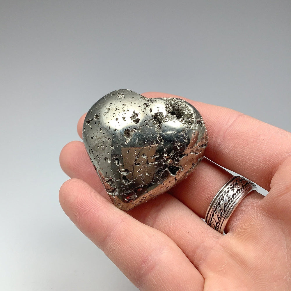 Iron Pyrite Heart - Rocks and Gems Canada