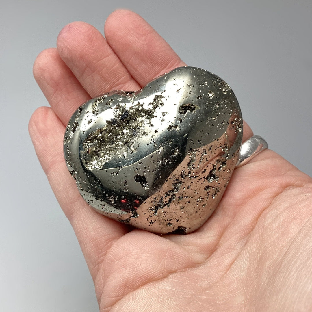 Iron Pyrite Heart - Rocks and Gems Canada