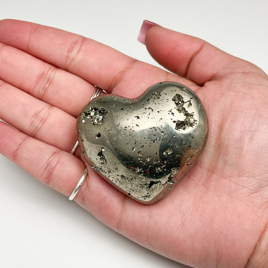 Iron Pyrite Heart - Rocks and Gems Canada