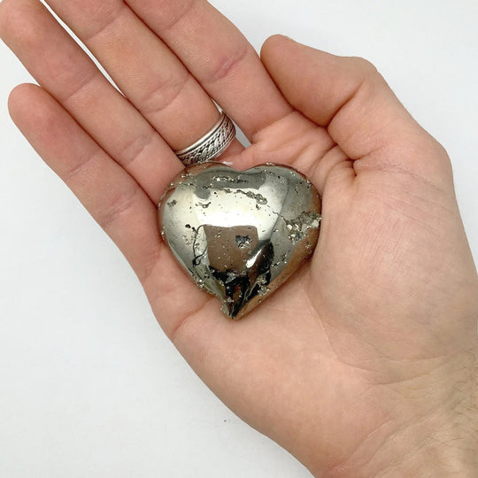 Iron Pyrite Heart - Rocks and Gems Canada