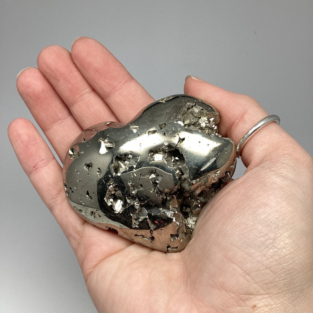 Iron Pyrite Heart - Rocks and Gems Canada
