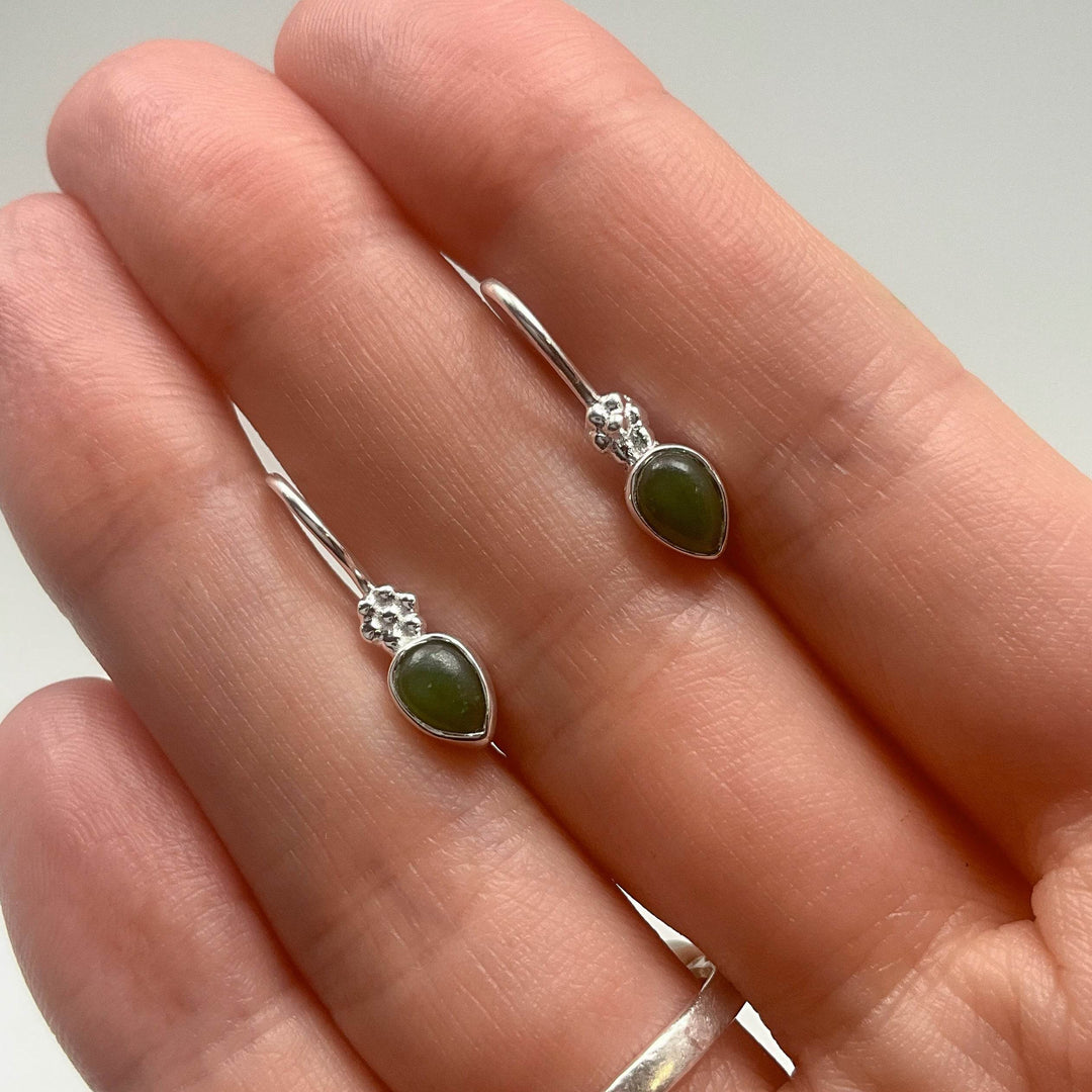Jade Dangle Earrings-Rocks and Gems Canada