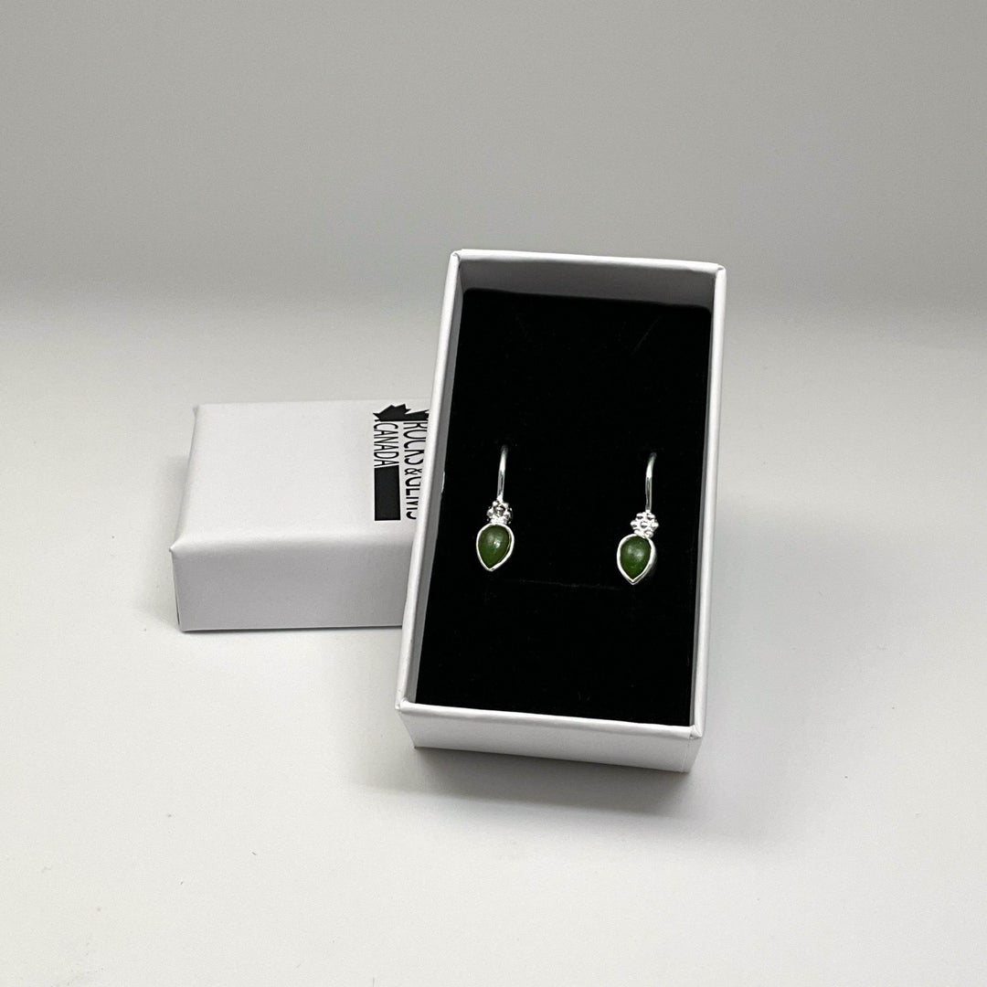 Jade Dangle Earrings-Rocks and Gems Canada