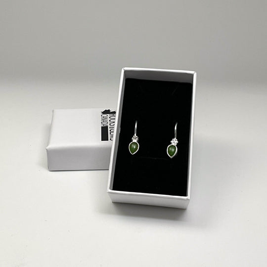 Jade Dangle Earrings-Rocks and Gems Canada