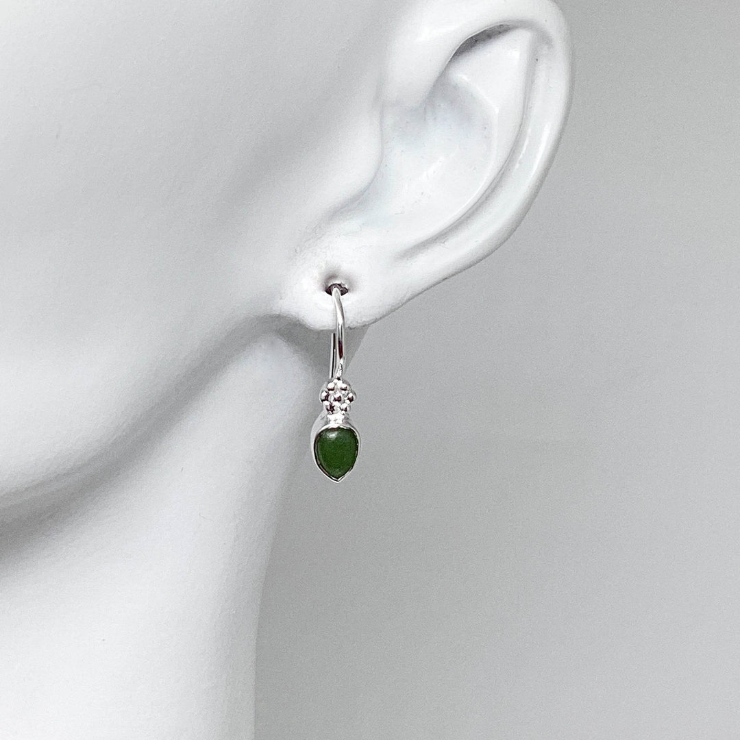 Jade Dangle Earrings-Rocks and Gems Canada