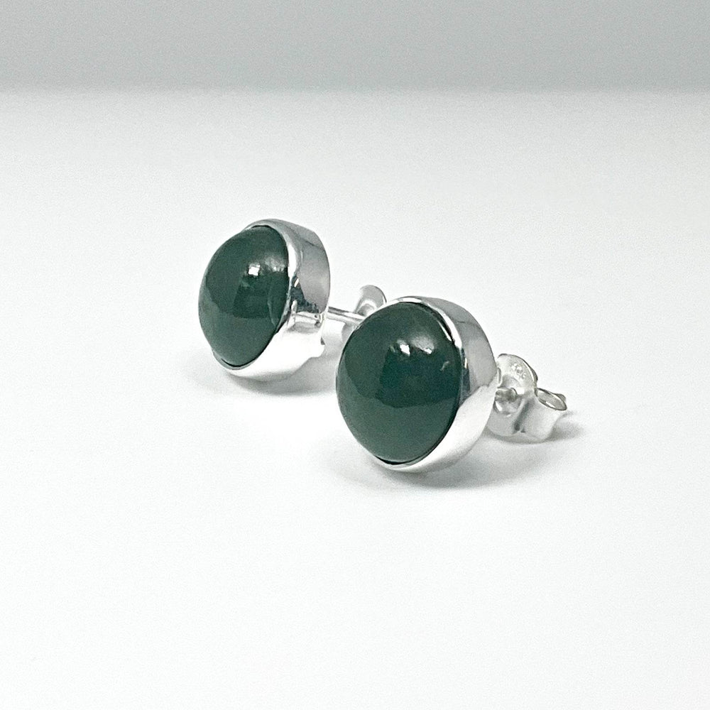 Jade Stud Earrings-Rocks and Gems Canada