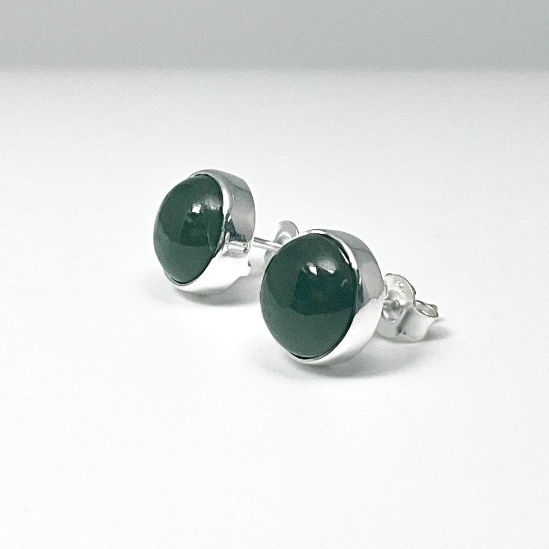 Jade Stud Earrings-Rocks and Gems Canada