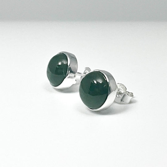Jade Stud Earrings-Rocks and Gems Canada