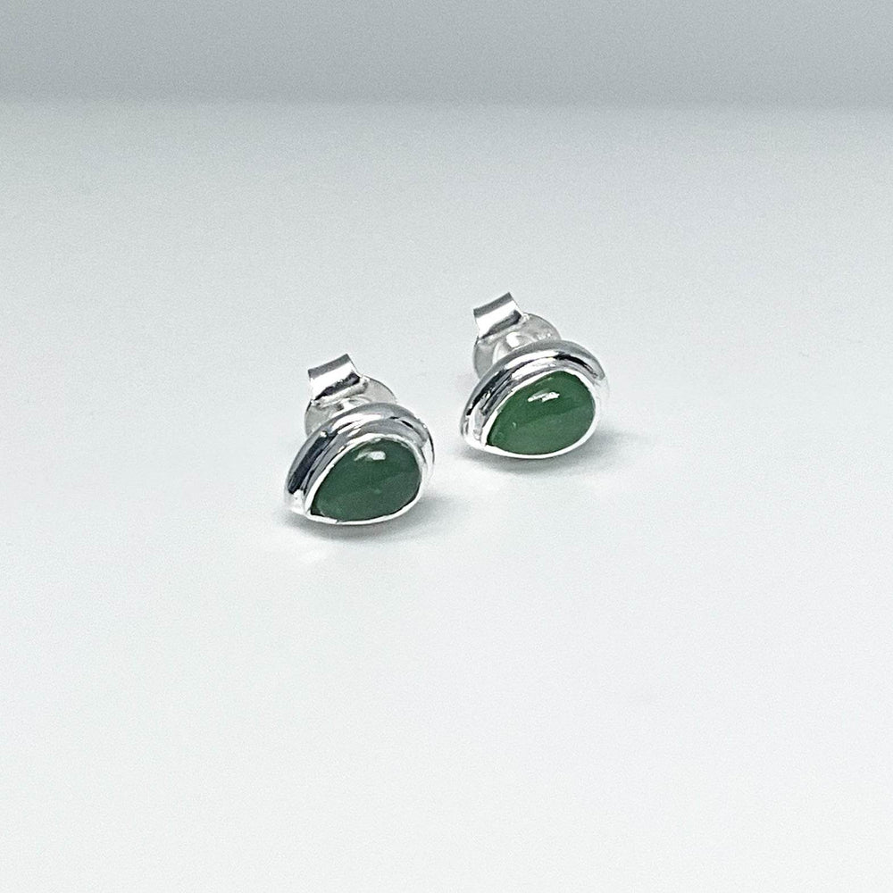 Jade Stud Earrings-Rocks and Gems Canada