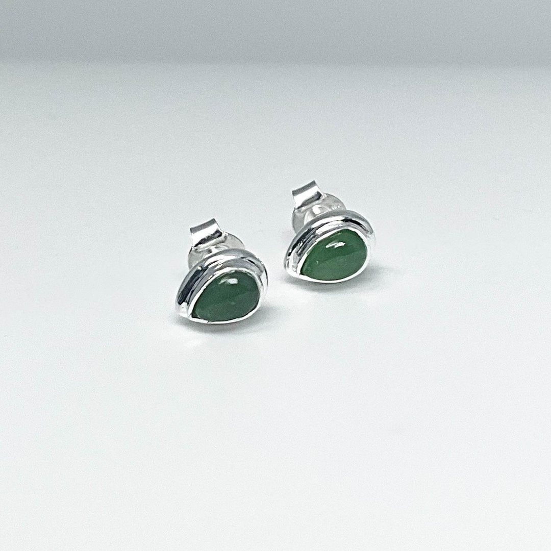 Jade Stud Earrings-Rocks and Gems Canada