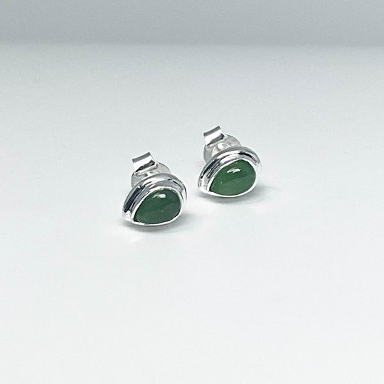 Jade Stud Earrings-Rocks and Gems Canada