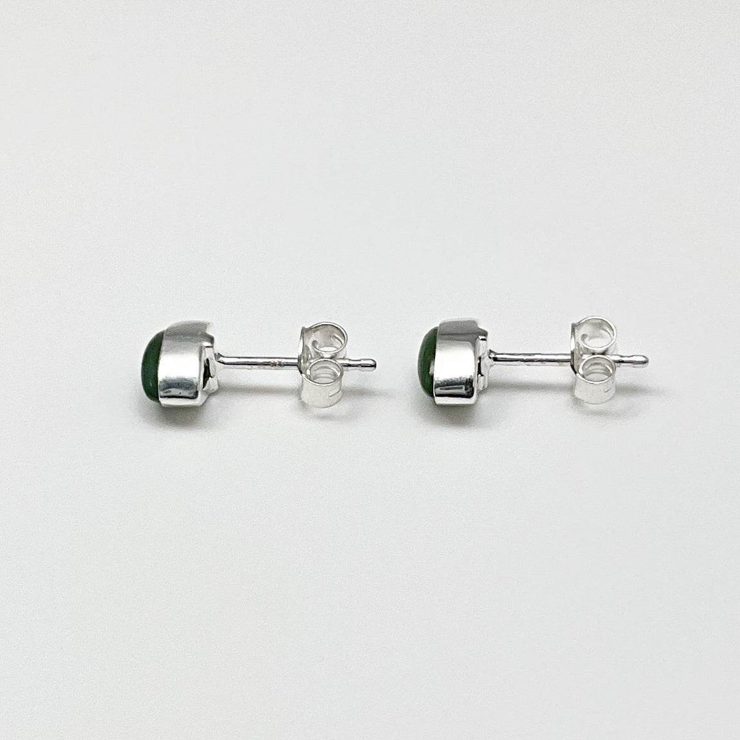 Jade Stud Earrings-Rocks and Gems Canada
