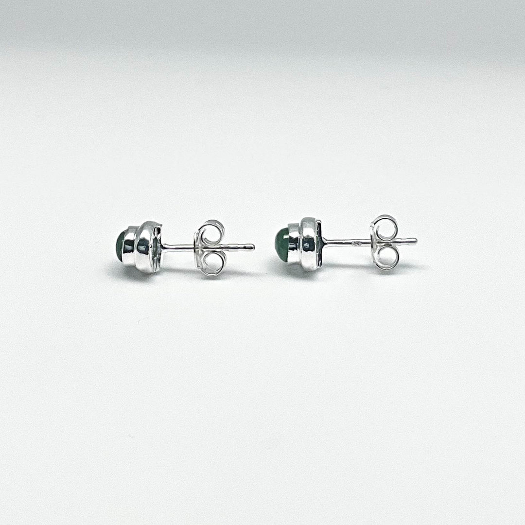 Jade Stud Earrings-Rocks and Gems Canada