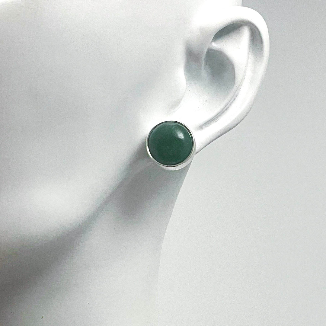 Jade Stud Earrings-Rocks and Gems Canada
