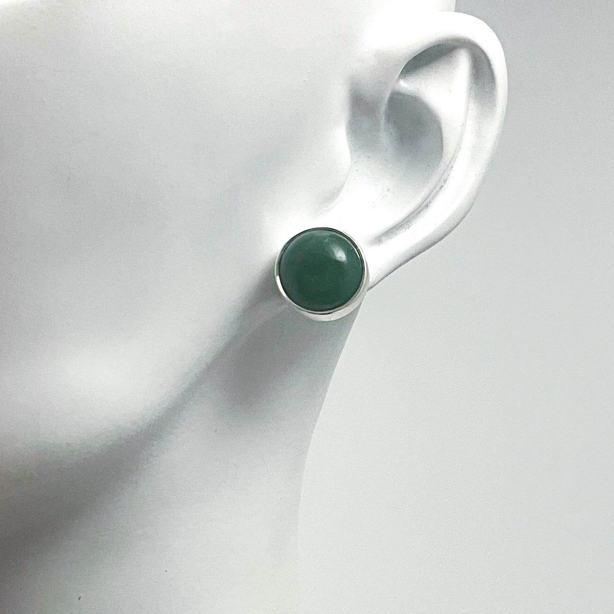 Jade Stud Earrings-Rocks and Gems Canada