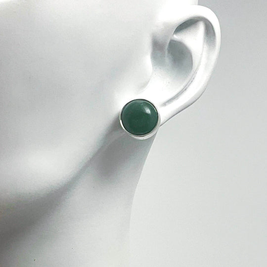 Jade Stud Earrings-Rocks and Gems Canada