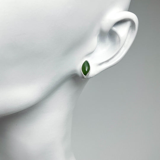 Jade Stud Earrings-Rocks and Gems Canada