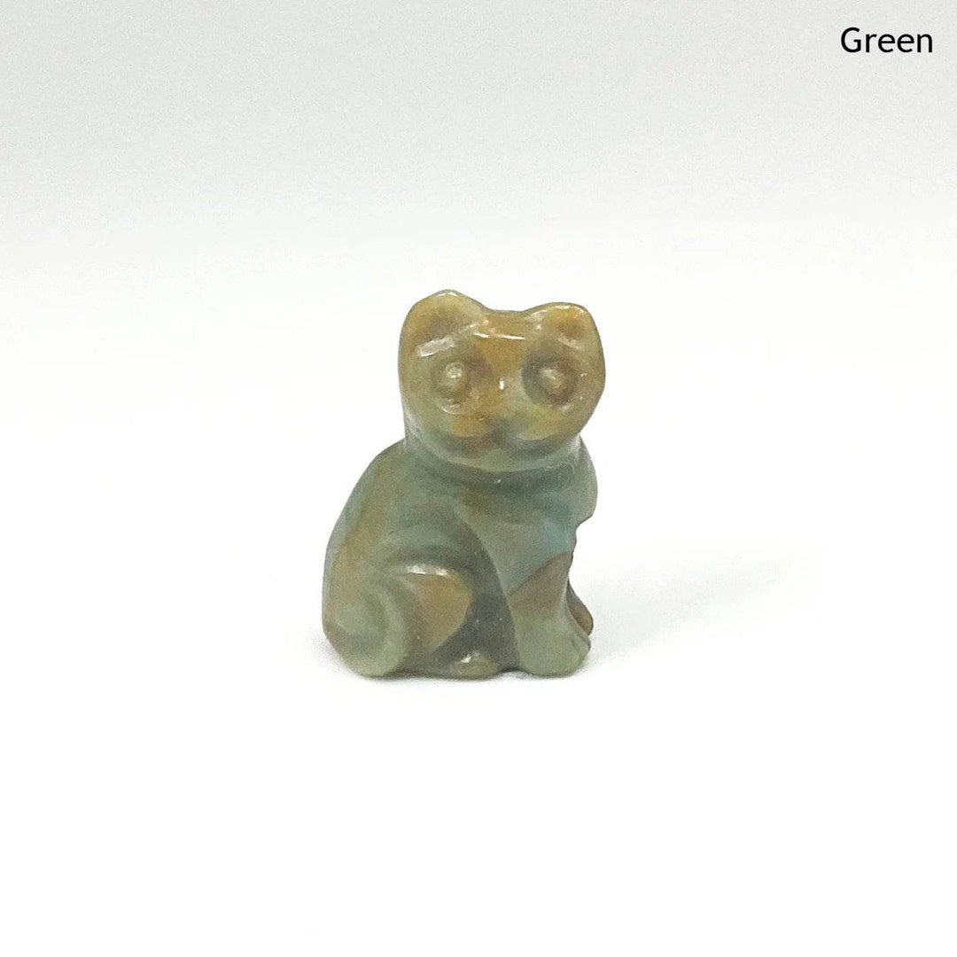 Jasper Mini Cat Carving-Rocks and Gems Canada