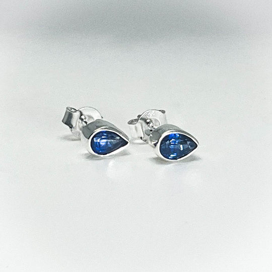 Kyanite Stud Earrings-Rocks and Gems Canada