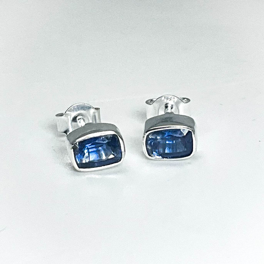 Kyanite Stud Earrings-Rocks and Gems Canada