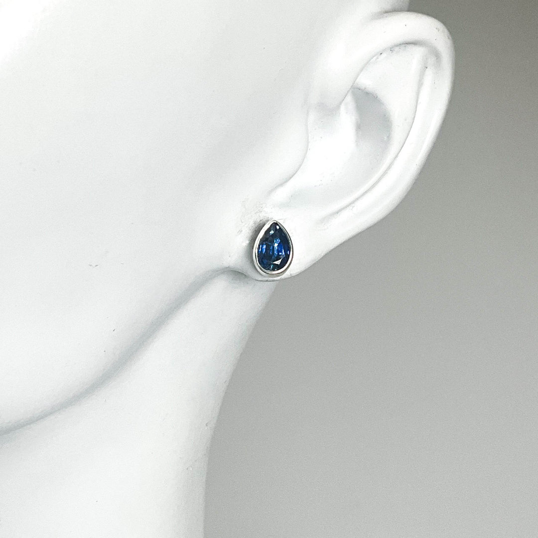 Kyanite Stud Earrings-Rocks and Gems Canada